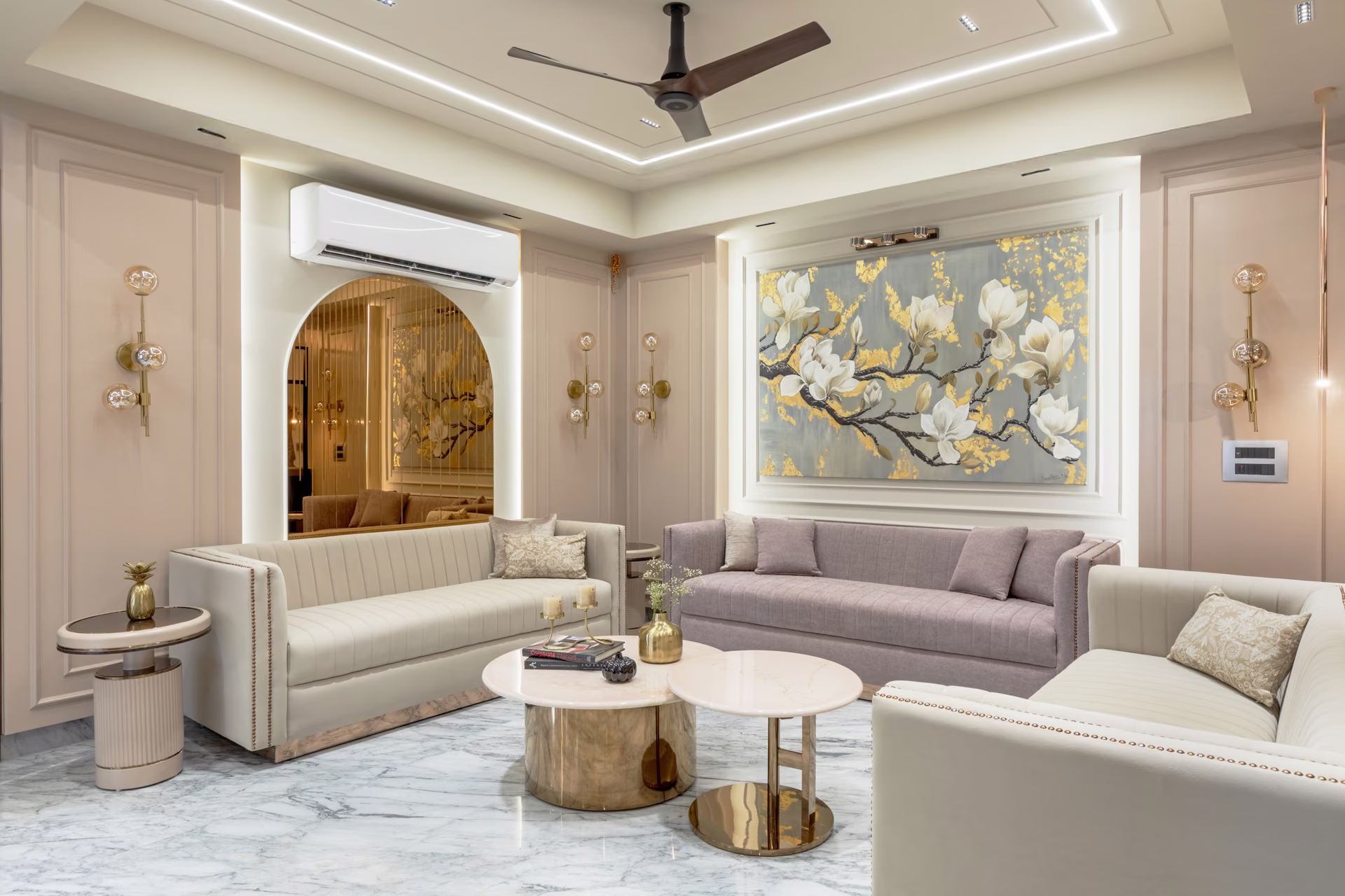 A completed residential interior by Forklyft Studio in Dubai