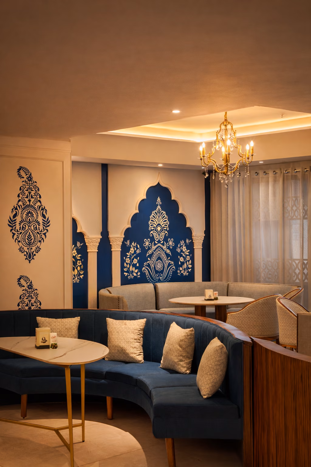 Lounge and banquette seating in a hospitality venue